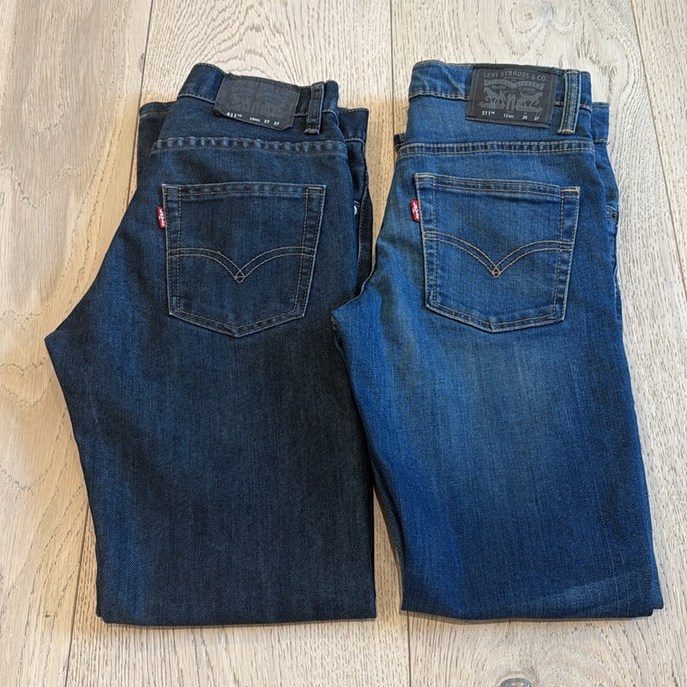 Levi’s Boys 511 Slim Jeans in Size 14 Reg & 12 Reg